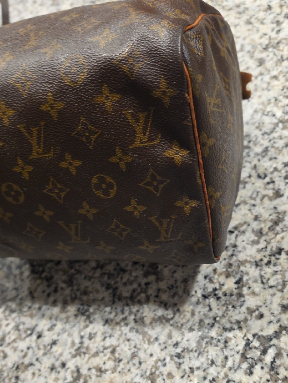 Louis Vuitton Monogram Canvas Duffel with Tan Leather Trim - Picture 4 of 5